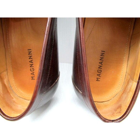 Magnanni Lino Mens Brown Leather Buckle Strap Loafers Size US 9 M - Picture 11 of 11